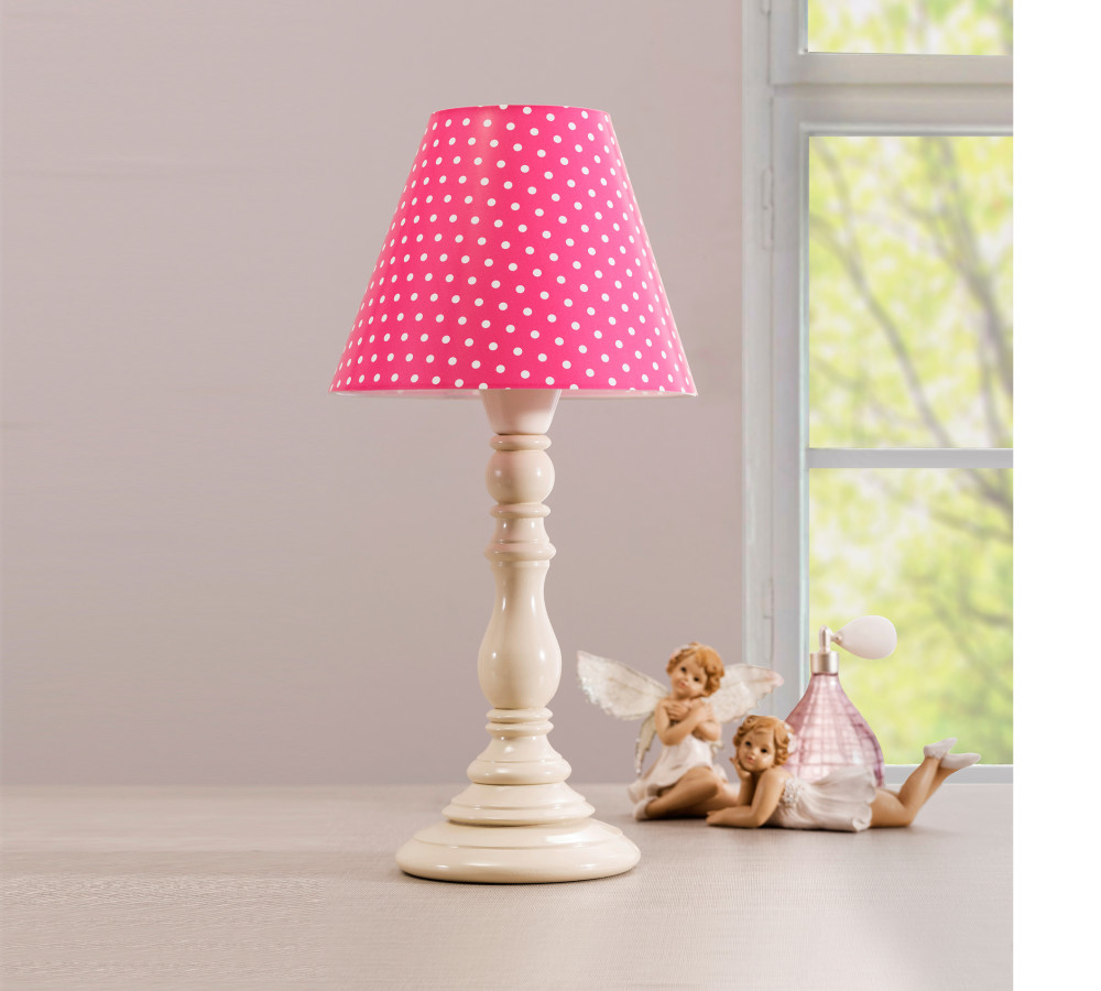 Dotty Table Lamp Pink – Cilek